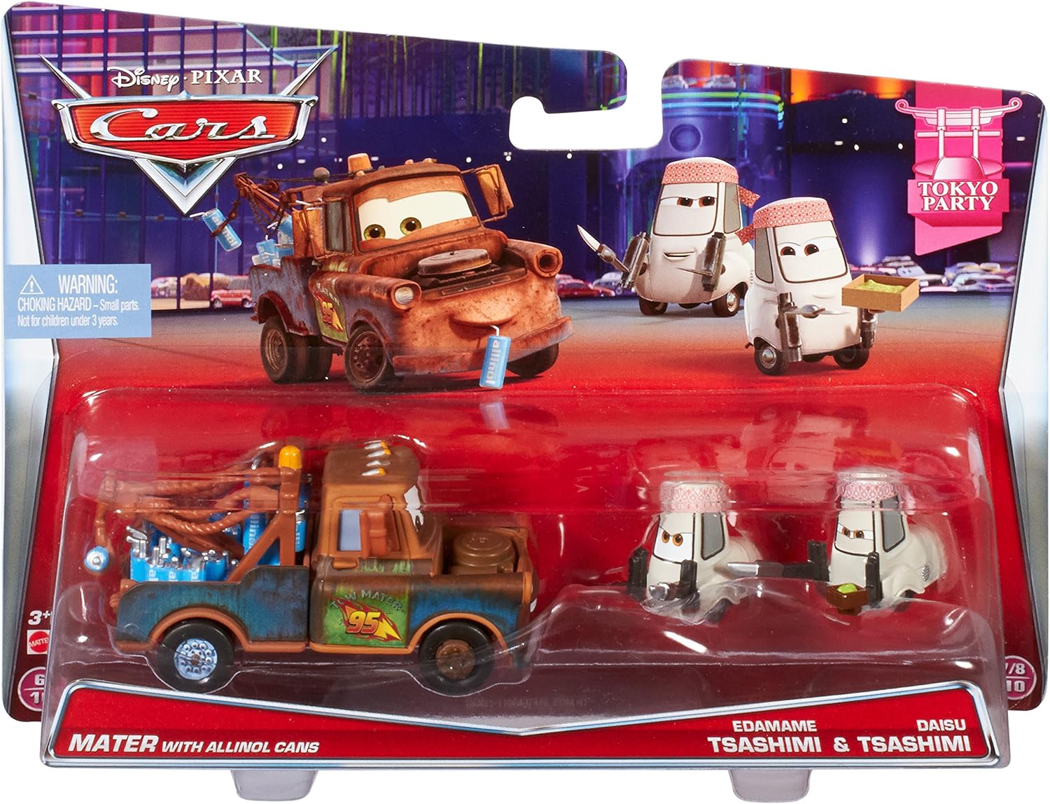 Disney Cars Cast, 1:55, car vehicles double pack, Hook & Tsashimi Pittys, Small - Image 4