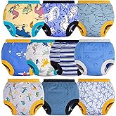 BIG ELEPHANT Potty Training Underwear, 100% Cotton Absorbent Unisex Toddler Pee Pants for Boys Girls