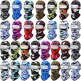Vicenpal 30 Pcs Balaclava Ski Mask Full Face Cover Neck Gaiter UV Sun Protection for Outdoor Sports Cycling Bandana