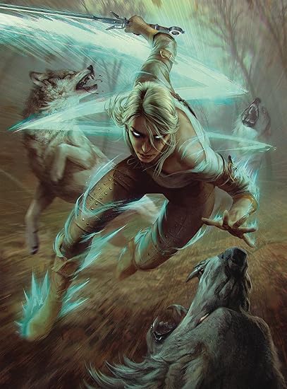 Amazon Com Dark Horse Deluxe The Witcher 3 Wild Hunt Ciri The Wolves Deluxe Puzzle 1000 Piece Toys Games