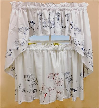 PDK/Regency Meadow Window Treatment Swag, 56 by 30-inch, Berry