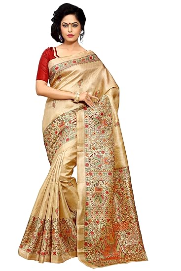 Khadi Silk Saree (Mdb8404-C_Beige)