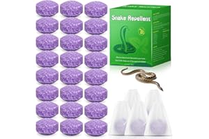 YJOO 24 Pack Snake Repellent for Yard - Powerful Snake Away Repellent for Outdoors Indoor, Pet Safe Snakes Be Gone for Lawn Garden Camping Fishing, Snakes Balls to Repel Snakes Rats