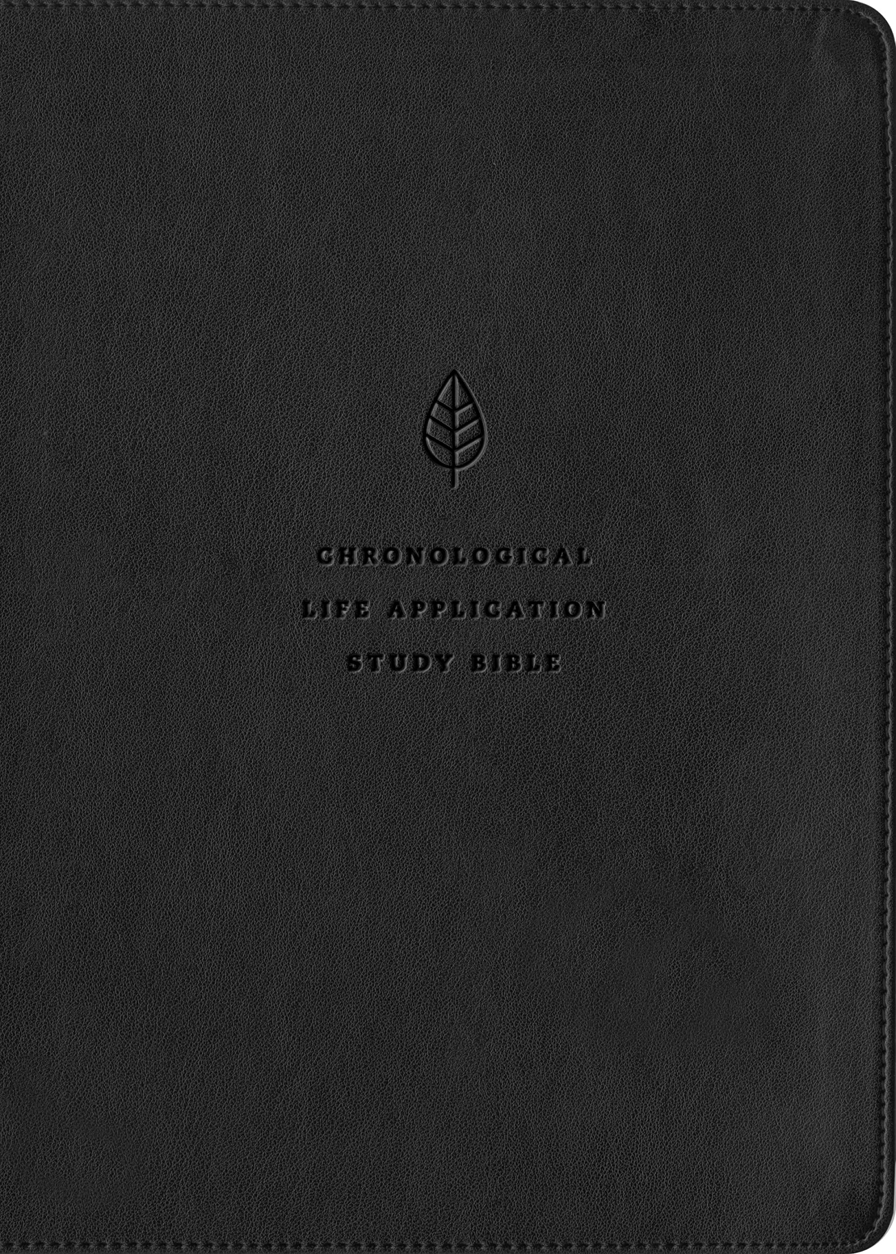 NLT Chronological Life Application Study Bible, Second Edition (LeatherLike, Ebony Leaf)