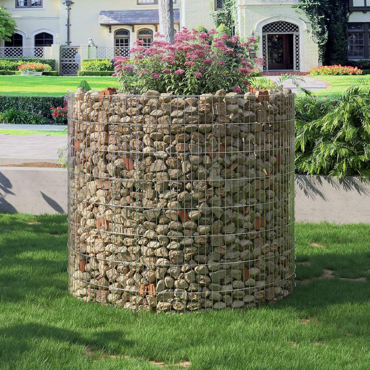LIANTRAL Recinzione decorativa da giardino, confezione da 20 pezzi, in filo metallico antiruggine, barriera per animali, barriera per esterni, barriera per animali, bordo per aiuole per patio