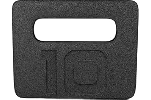 Signature Fitness Fitvids Cast Iron Plate – Weighted Plate for Swings – 10 pounds – Black