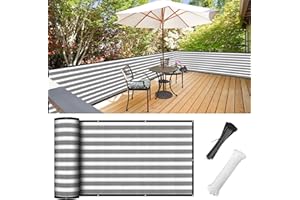 Balcony Privacy Screen 3.0ft x 20ft 2 Pack, Heavy Duty UV Protection Heat Resistant Privacy Curtain for Balcony, Outdoor Priv