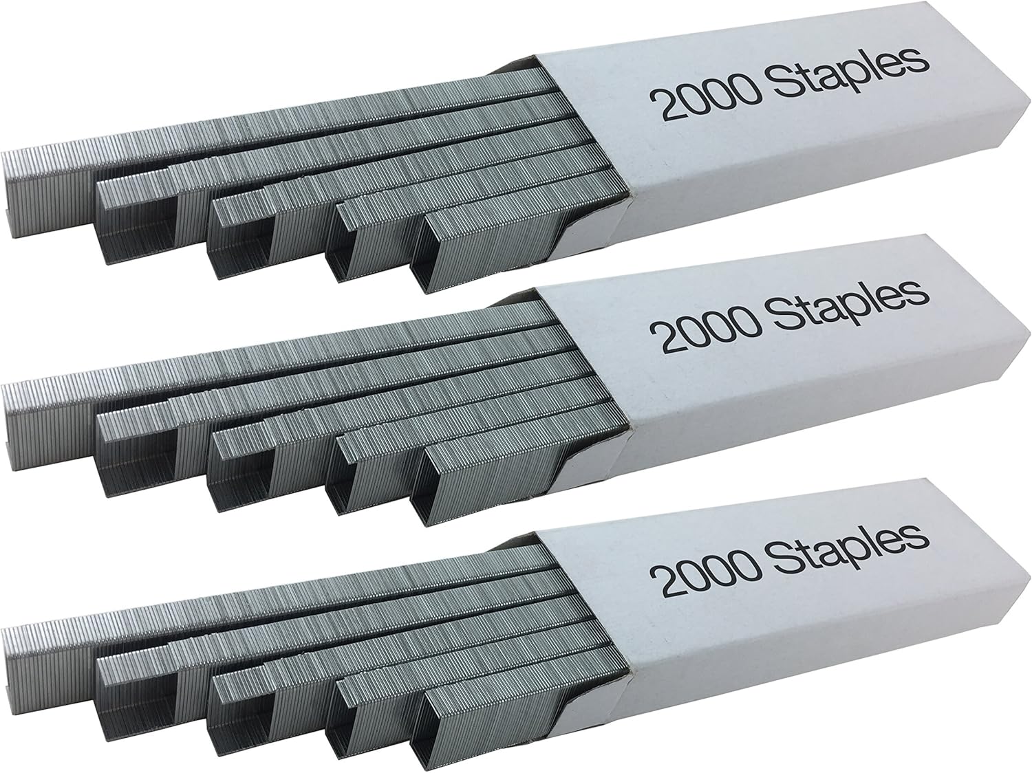 Clipco Stapler with 6000 Staples Full Desk Size Black (3-Pack) : Office Products