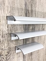 Tsnamay 2Pcs 9.13" White Arc Surface Pull,White