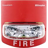 Simplex 4906-9101 TrueAlert Wall Mount Strobe, Multi-Candela, 24-Vdc, Red