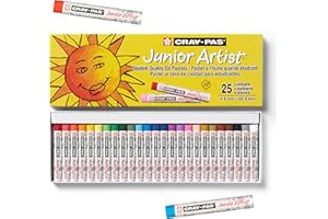 Sakura Cray-Pas Junior Artist Oil Pastel Set - Soft Oil Pastels for Artists - 25 Colors