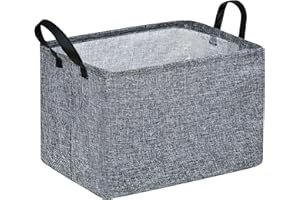 VAIVUSTO Rec Toy Box Chest Kids Hamper Storage Basket Collapsible Organizer Bin Gift Baskets for Home/Dorm/Kitchen/Pet/Office/Closet/Shelf