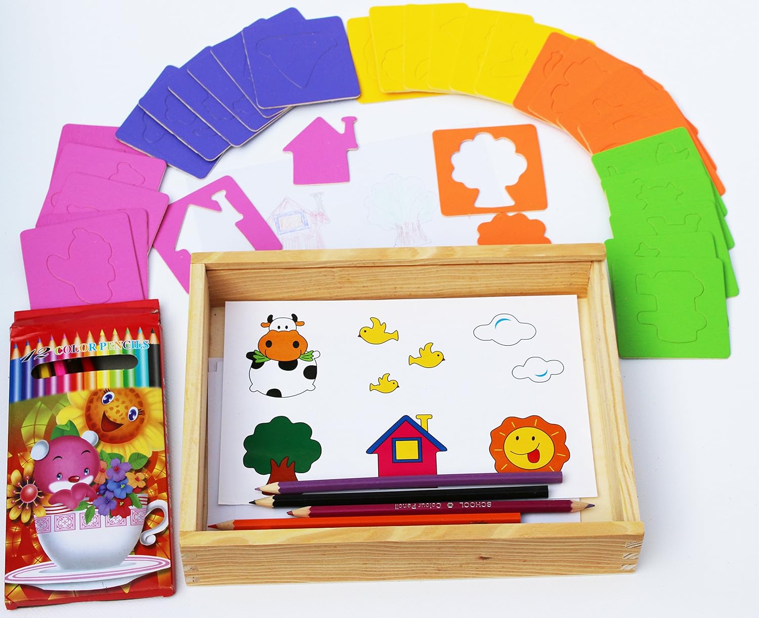 Toys of Wood Oxford stencil legno ART kit artigianale Amazon Giochi e giocattoli