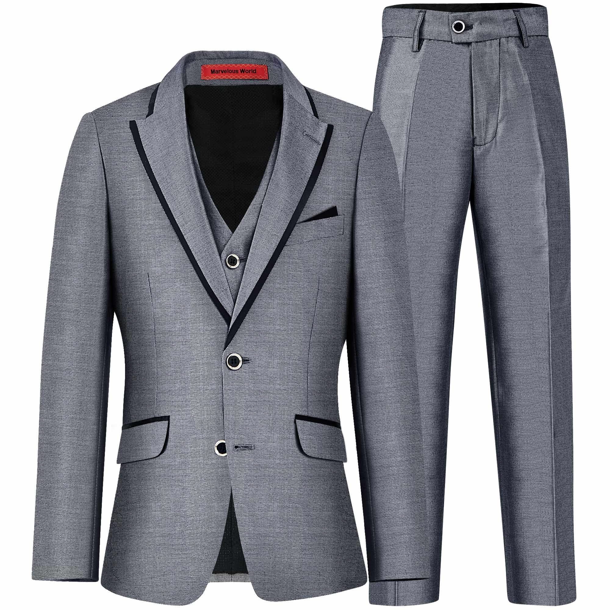 Marvelous World Boys' Formal Slim Fit Suit