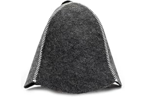 ASKOLD Sauna Hat for Women and Men Grey Felt – Russian Banya Hat for Men Sauna Cap for Women and Men to Protect Hair