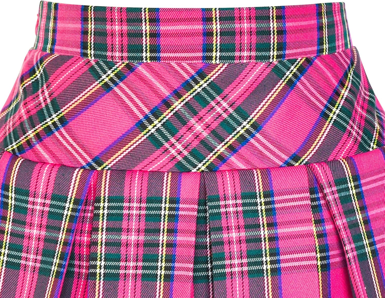 Sunny Fashion Girls Skirt Back School Uniform Red Tartan Skirt Size 6-14: Clothing