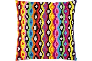 BRVSK Bolivia. Needlepoint Kit. Throw Pillow 16×16 Inches. Printed Tapestry Canvas, European Quality