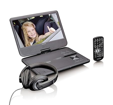 Lenco DVP-1010 ? 10,1 Zoll Auto DVD-Player ? Mit USB und SD Anschluss ? integrierter Akku ? Schwarz