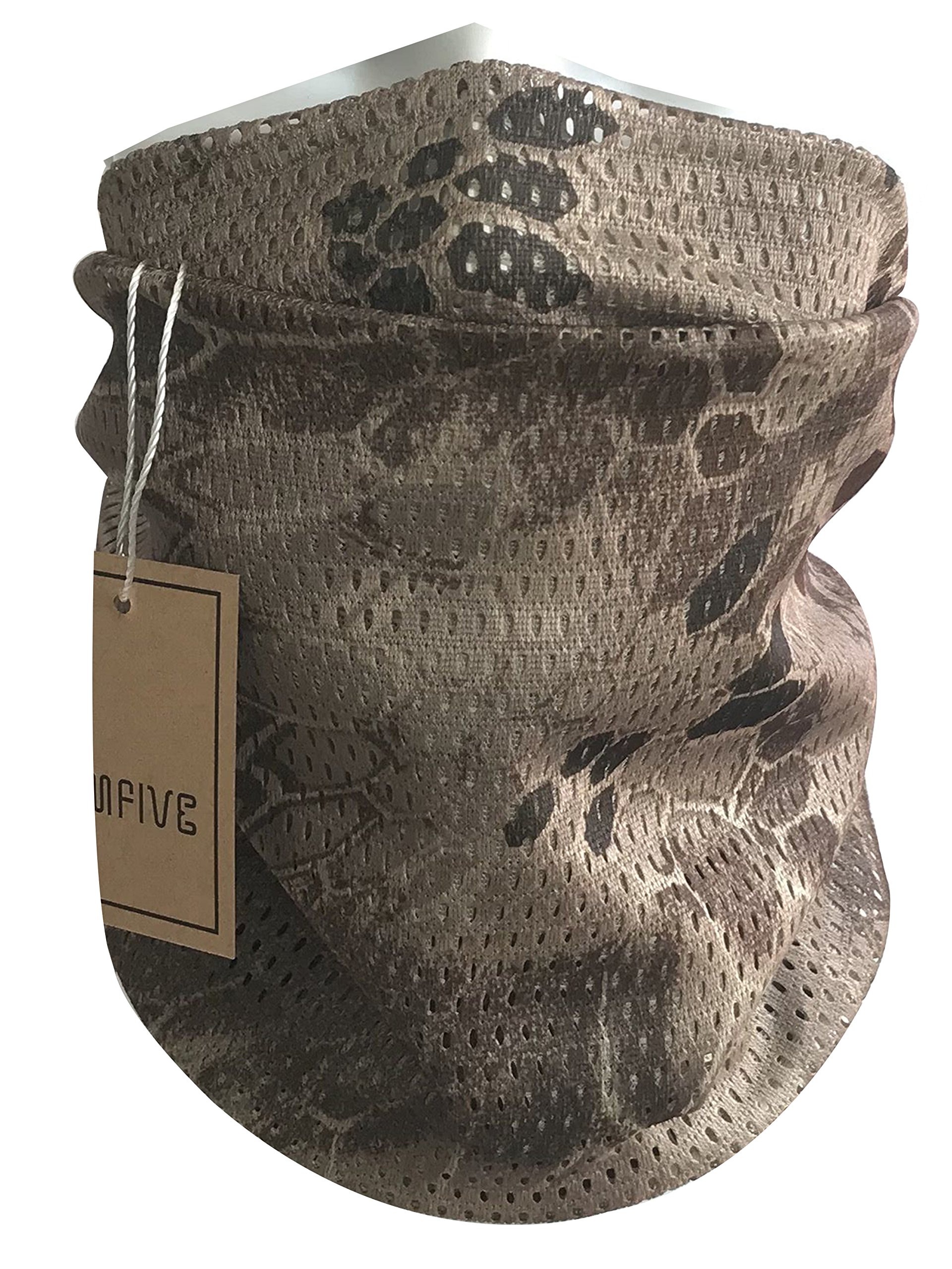 QMFIVE Tactical Camouflage Scarf, Men and Women Multi-purpose Military Headband Style Head Wrap Face Mesh Neckerchief,Nomad,150 x 40cm / ~50 x 13 inch