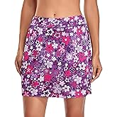 Kimmery Women's Athletic Tennis Skorts Golf Skirts with Pocket Sizes M-3XL