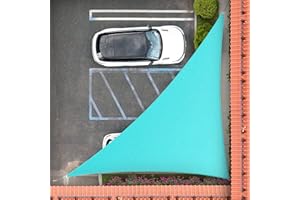 Royal Shade 16' x 16' x 22.6' Turquoise Right Triangle Sun Shade Sail Canopy Outdoor Patio Fabric Screen RSTAPRT16 - UPF50+ 95% UV Blockage, Heavy Duty, Water & Air Permeable (We Make Custom Size)