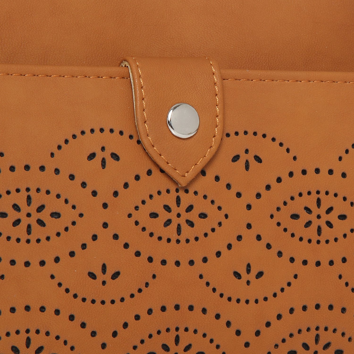 butterflies women's clutch (tan) (bns 2401tn)