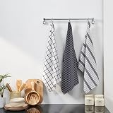 Penguin Home Set of 3 100% Cotton Kitchen Towels White Charcoal 50x70 cm view 2