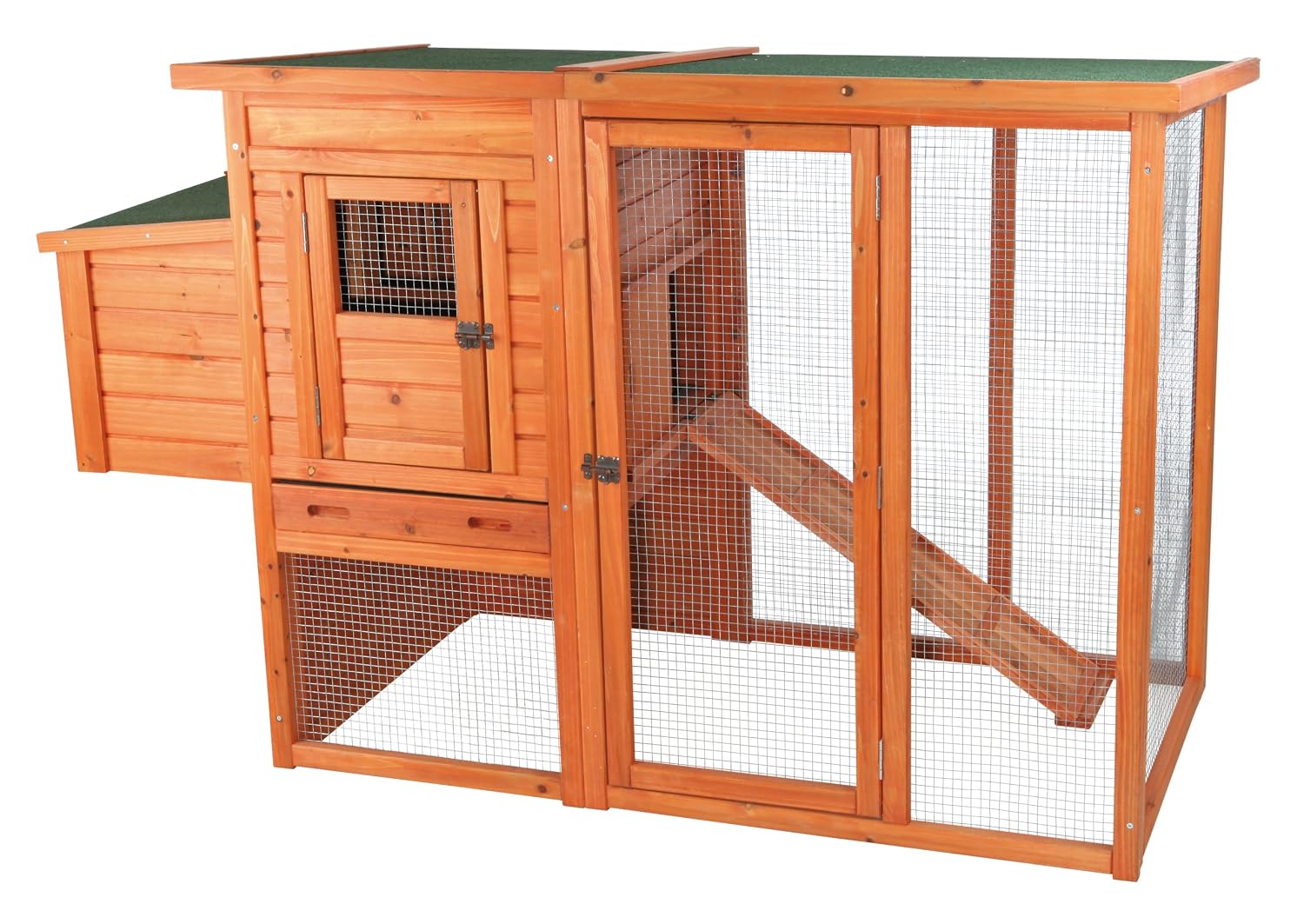Trixie Pet Products Chicken Coop With Outdoor Run 6675 X 3025 X 4125 Inches