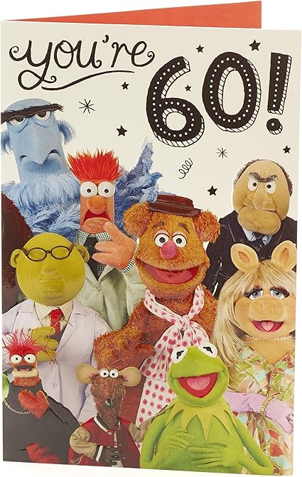 Disney Carte D Anniversaire 60 Ans Motif Muppets Amazon Fr Fournitures De Bureau