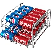 Simple Houseware Dual Row Front Loading Can Dispenser, Chrome