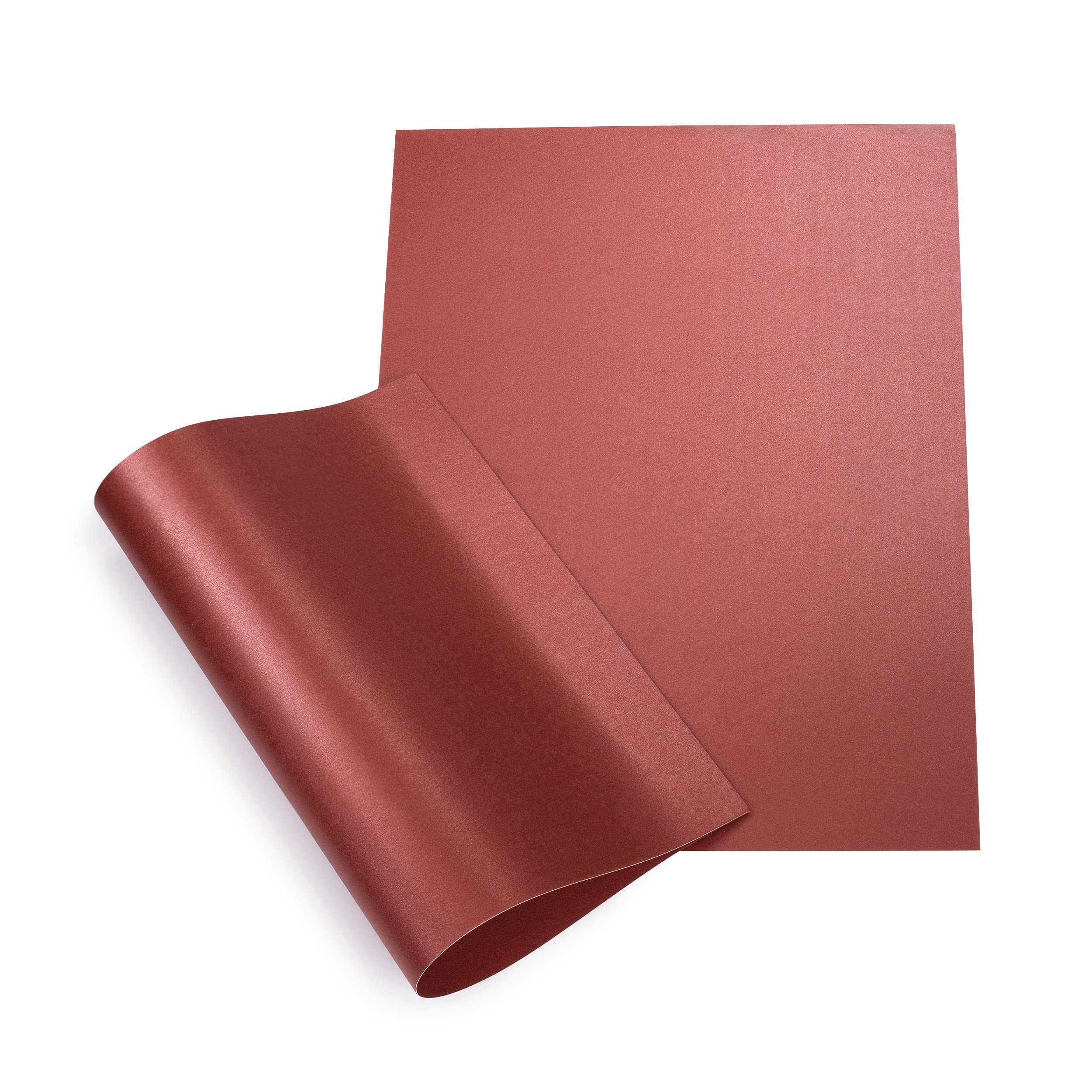 Papertent A4 Double-Sided Pearl Card, 250gsm 20 Sheets - Red Fire