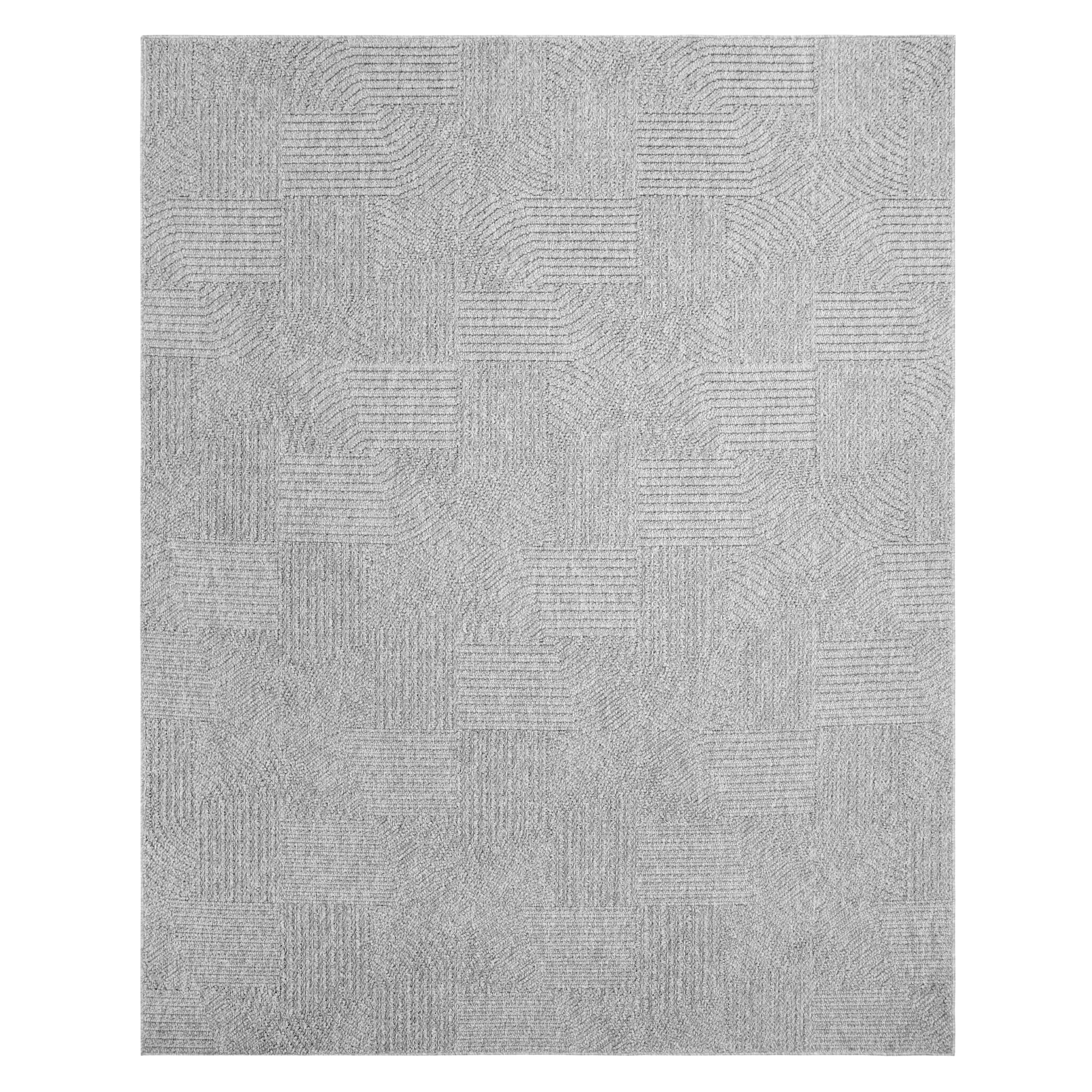 Gertmenian Indoor Comfy Weave Area Rug – 9×13 Extra Large, Durable, Non-Shedding & Stain Resistant, Ideal for High Traffic Areas in Living Room, Bedroom, Dining Room – Karina, Gray, 29034