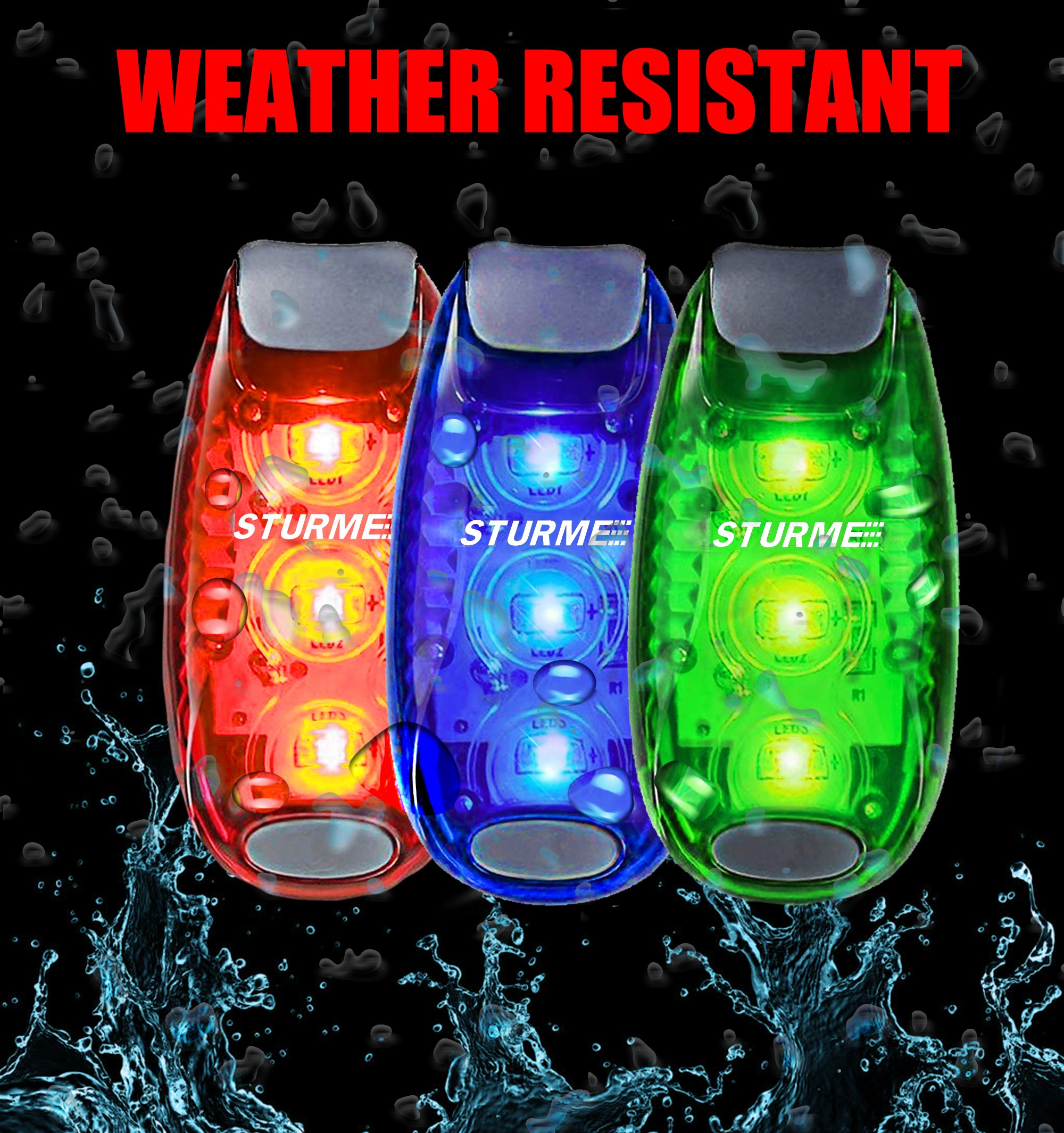 STURME LED Safety Light Strobe Lights for Daytime Running Walking Bicycle Bike Kids Child Woman
