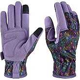 OIZEN Gardening Gloves for Women and Men, Garden Gloves with Touch Screen, Thorn Proof Puncture Resistant Working Gloves, Gardening Gifts for Women, Size Medium