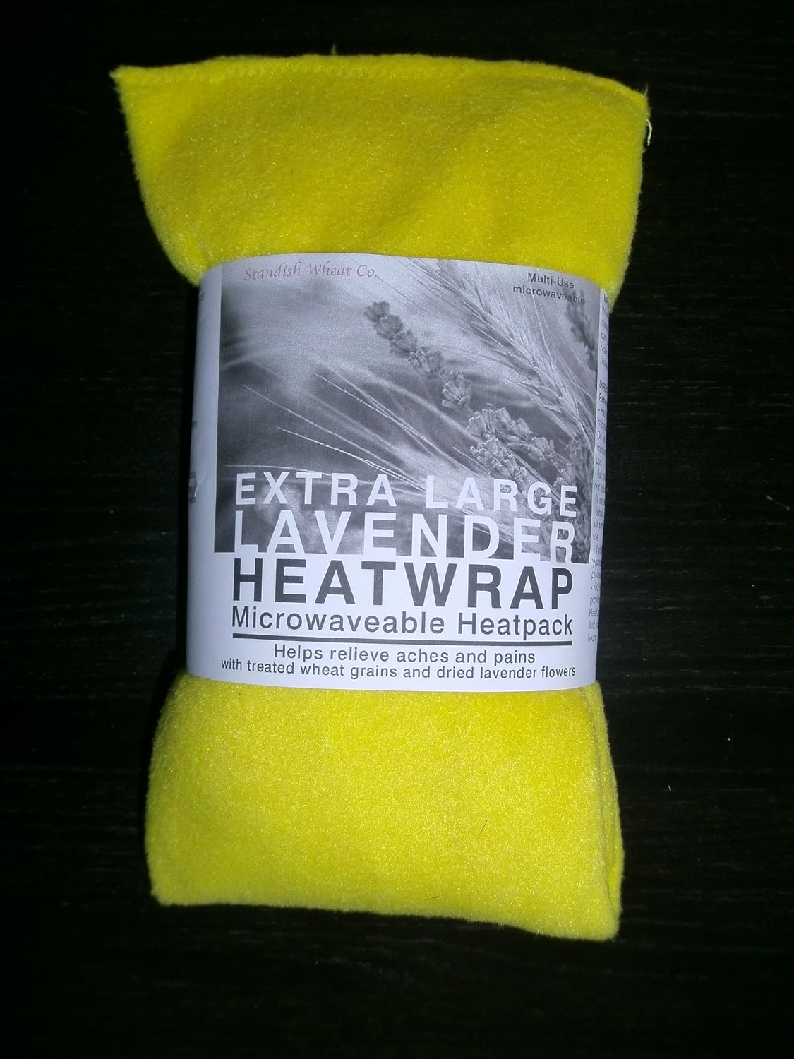 Microondas bolsa de trigo con lavanda - forro amarillo - talla XL ...