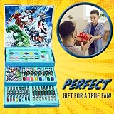 Marvel Art Set for Kids Avengers Art Case Crayons Paints Markers Multicolor view 3