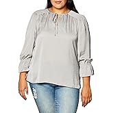 Lucky Brand Women's Long Sleeve Parachute Peasant Top