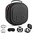 Hard Carrying Case for Meta Quest 3S, VR Gaming Headset and Touch Controllers Accessories Travel Case, Small Hard Shell Stora