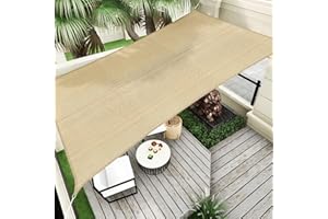 Vexoria Sun Shade Sail Canopy, 12' x 16' Rectangle 95% UV Block Shade Cover for Outdoor, Backyard Patio, Lawn, Garden, Sandbox Carpor Sand