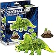 BePuzzled, Triceratops with Baby Deluxe Original 3D Crystal Puzzle, Perfect for Puzzlers Ages 12 and Up, Challenging to Complete and Beautiful to Display, Collect Them All