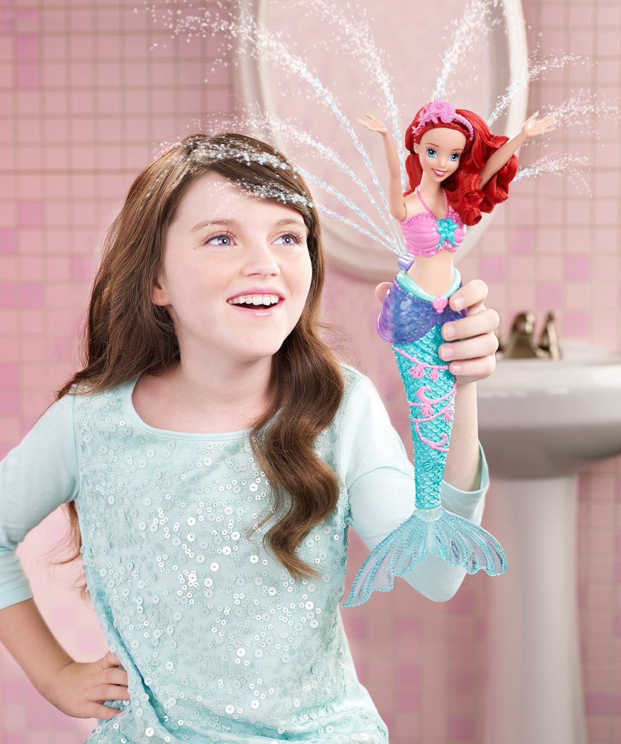 little mermaid water doll