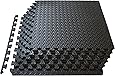 ProSource Puzzle Exercise Mat, EVA Foam Interlocking Tiles, Protective Flooring for Gym Equipment and Cushion for Workouts