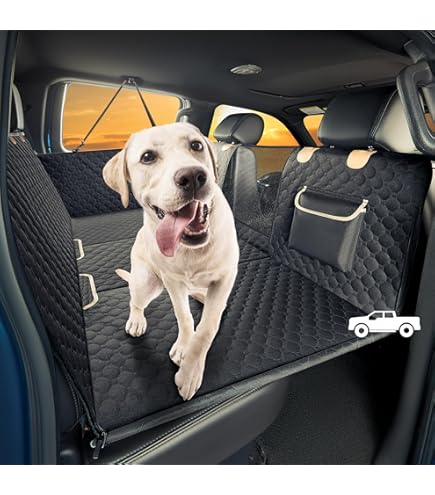 RUFFTREK Back Seat Extender For Dogs - Heavy-Duty Car Seat Cover With Hard Bottom, Seatbelt & Water Bowl - View #11