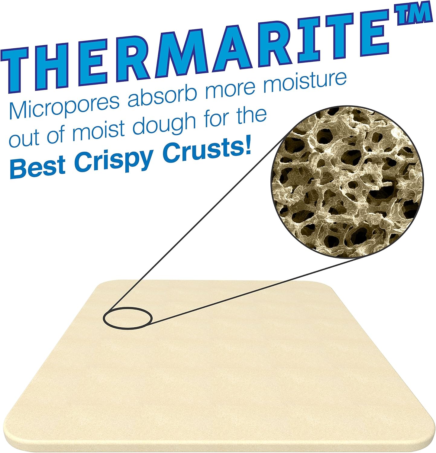 Pizza Stone for Best Crispy Crust Pizza, Only Stoneware with Thermarite (Engineered Tuff Cordierite). Durable, Certified Safe, Ovens & Grills 14 x 16 Rectangular, Bonus Recipe Ebook & Free Scraper : Garden & Outdoor