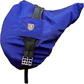 Harrison Howard Dressage/All Purpose Saddle Cover, Ride-on Saddle Cover | Waterproof &amp; Breathable Saddle Cover, Elastic Hem &amp; Fleece-Lined Saddle Protection for Training, Transport &amp; Saddle Storage