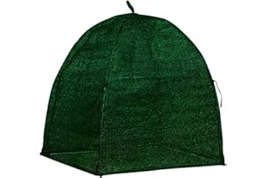NuVue Products 22259 Winter Snow and Ice Cover for Plants, Shrubs, and Small Trees, Winter Shrub Cover for Snow and Freeze Protection, Green, 52" x 52" x 54"