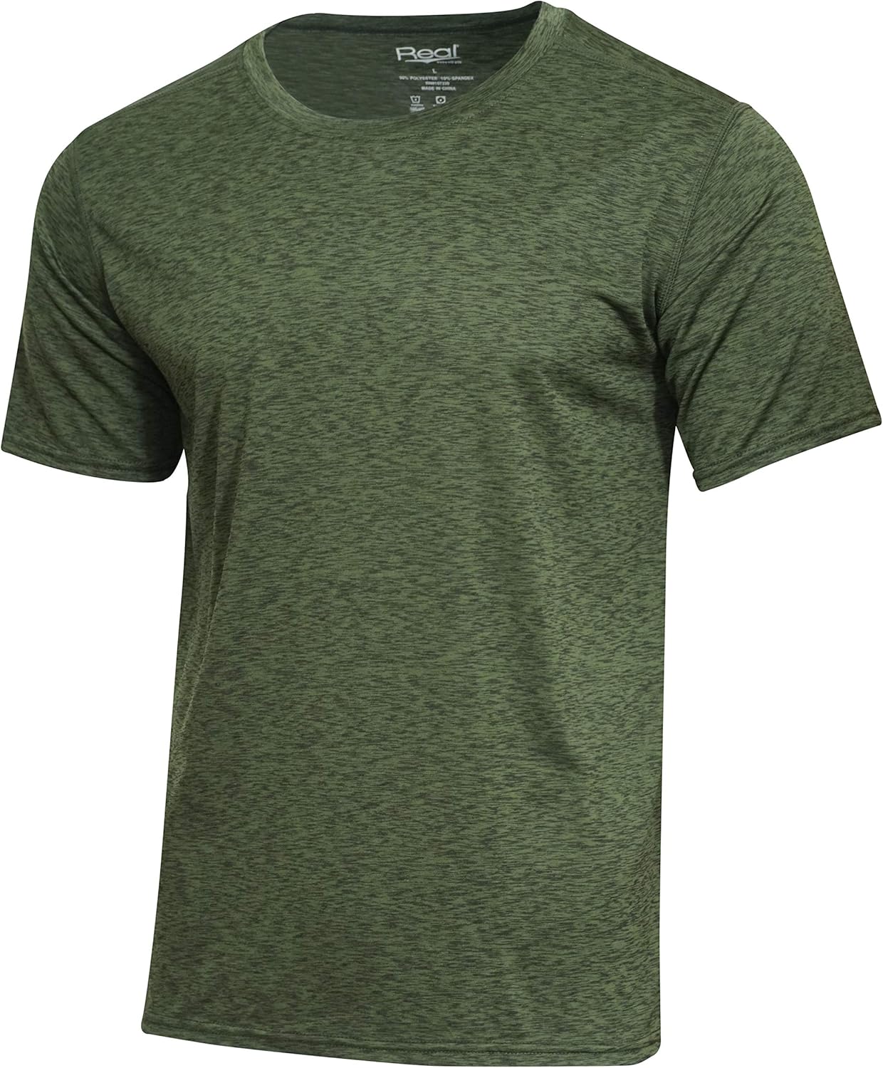 5 Pack: Men’s Dry-Fit Moisture Wicking Active Athletic Performance Crew T-Shirt at  Men’s Clothing store