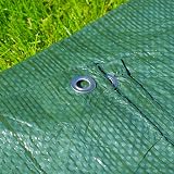 Cost Wise Waterproof Green Tarpaulin 4m x 6m Builders Tarp Ground Sheet view 2