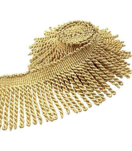 Decopro Frangia Bullion Borgogna 7,6 Cm - Passamaneria Per Tende E Cuscini - Venduta Al Metro