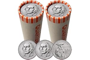 2026 Revolutionary War Quarter 1776-2026 America 250th Anniversary 1-Year Issue Uncirculated Quarter Rolls P&D Set - You Get Both Philadelphia & Denver Mint Roll